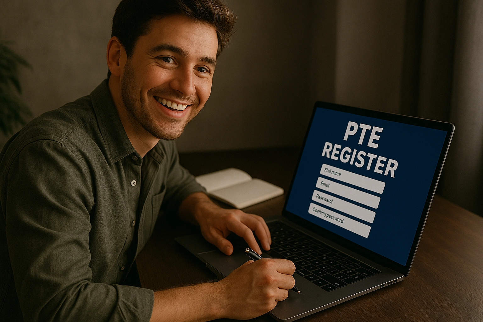 آموزش ثبت نام PTE
